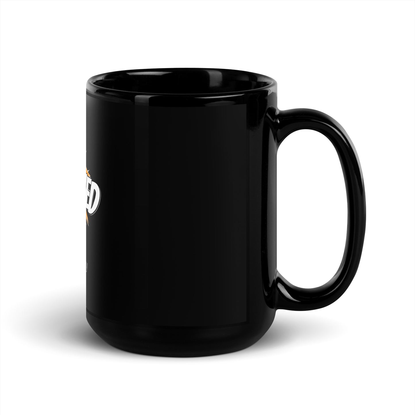 RESERVED Black Coffee Mug Action 11 oz or 15 oz