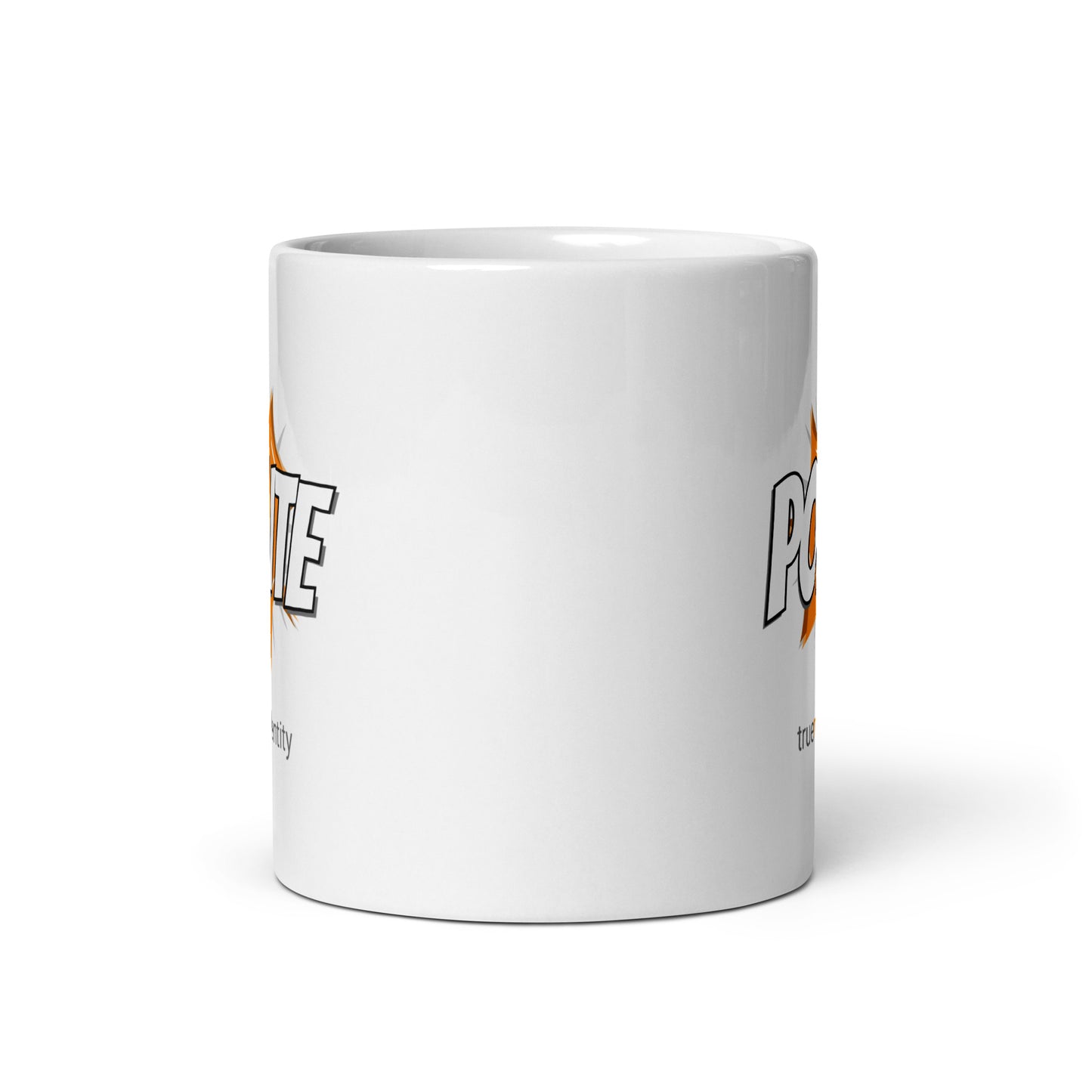POLITE White Coffee Mug Action 11 oz or 15 oz