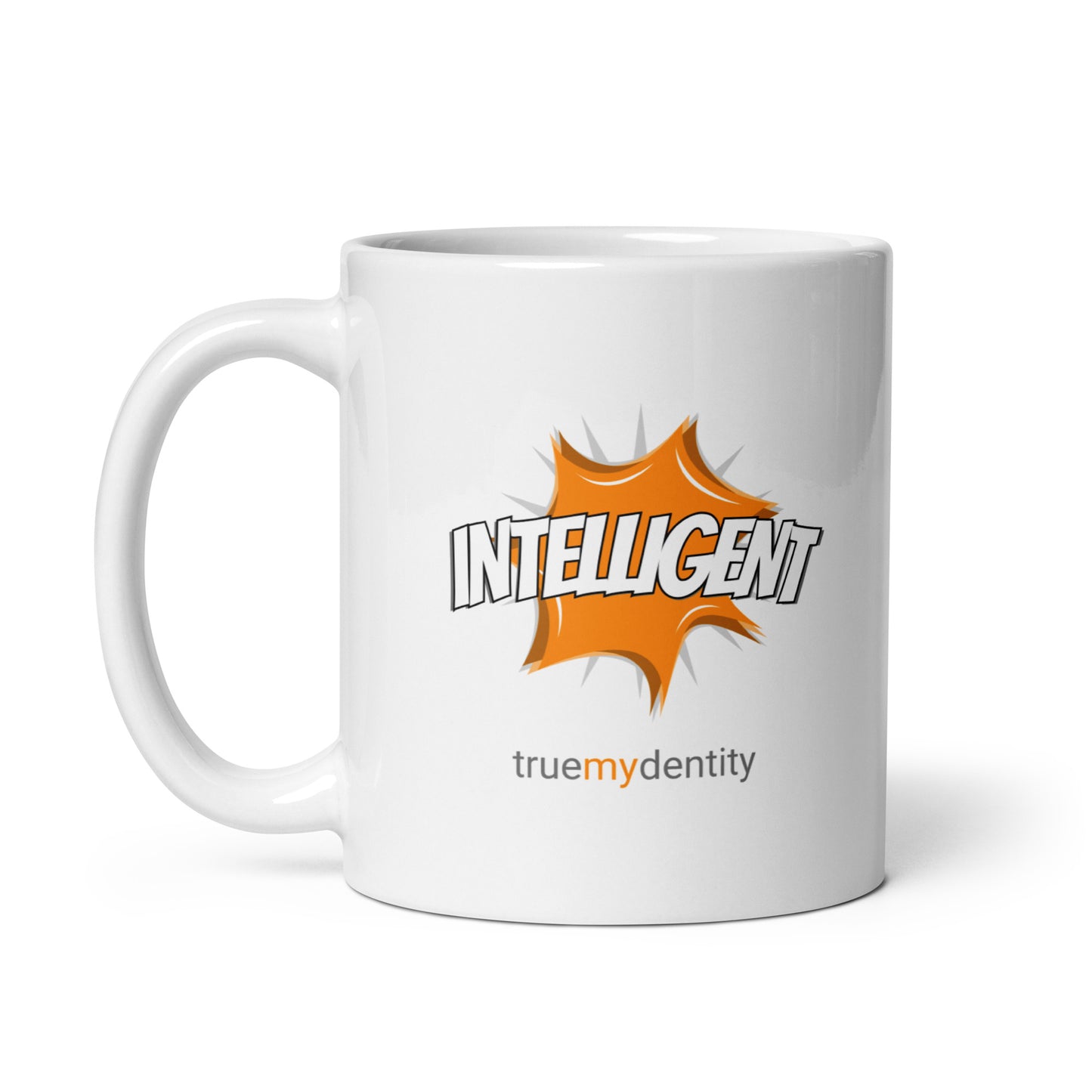 INTELLIGENT White Coffee Mug Action 11 oz or 15 oz