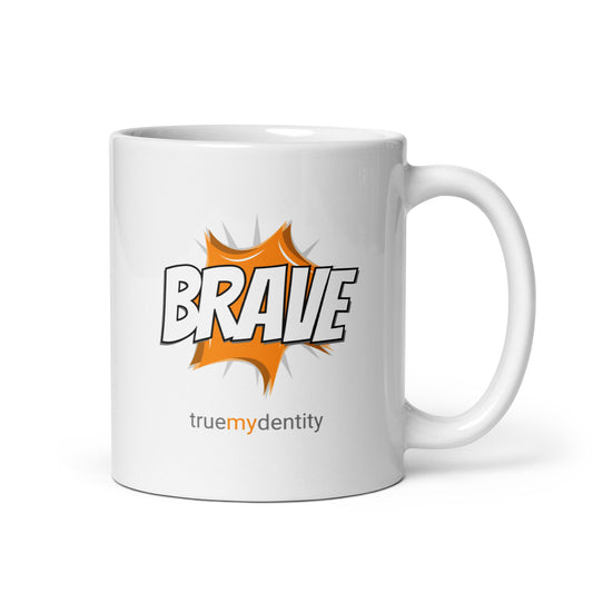 BRAVE White Coffee Mug Action 11 oz or 15 oz