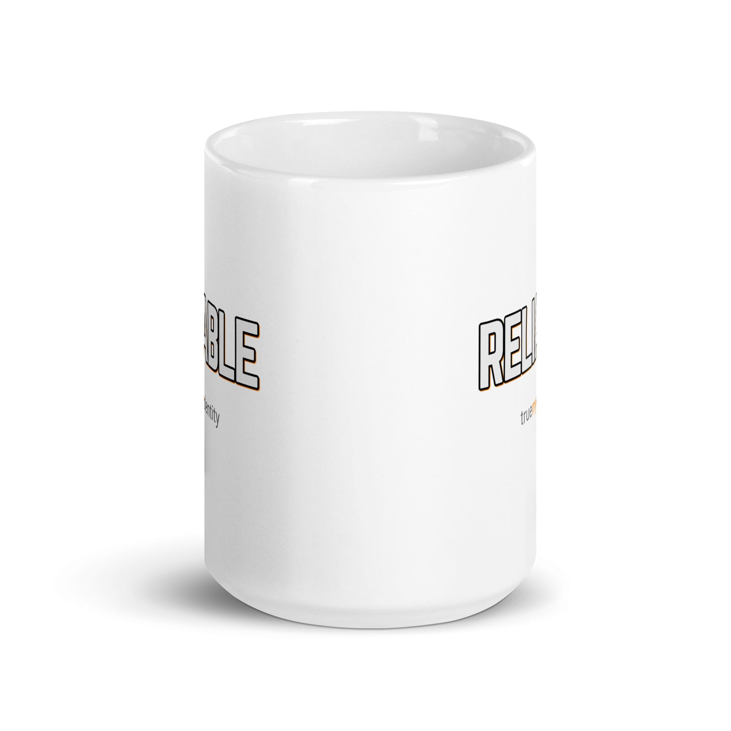 RELIABLE White Coffee Mug Bold 11 oz or 15 oz