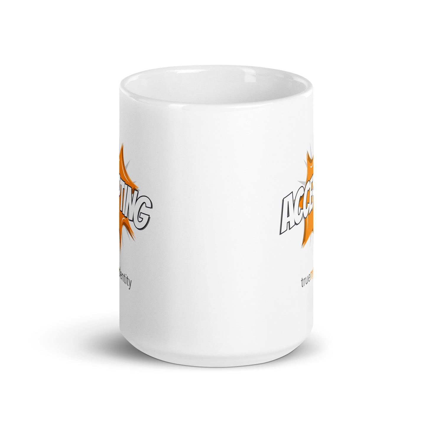 ACCEPTING White Coffee Mug Action 11 oz or 15 oz
