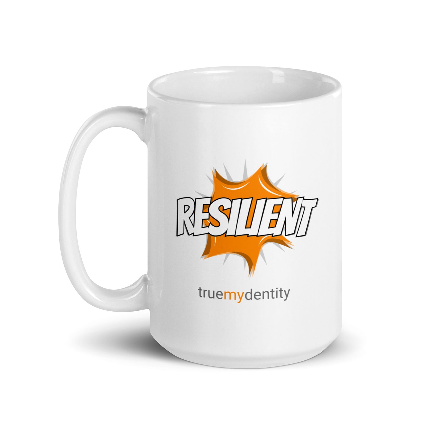 RESILIENT White Coffee Mug Action 11 oz or 15 oz