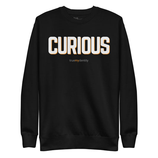 CURIOUS Sweatshirt Bold Design | Unisex