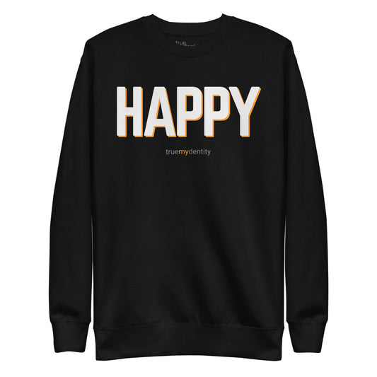 HAPPY Sweatshirt Bold Design | Unisex