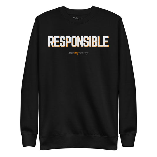 RESPONSIBLE Sweatshirt Bold Design | Unisex