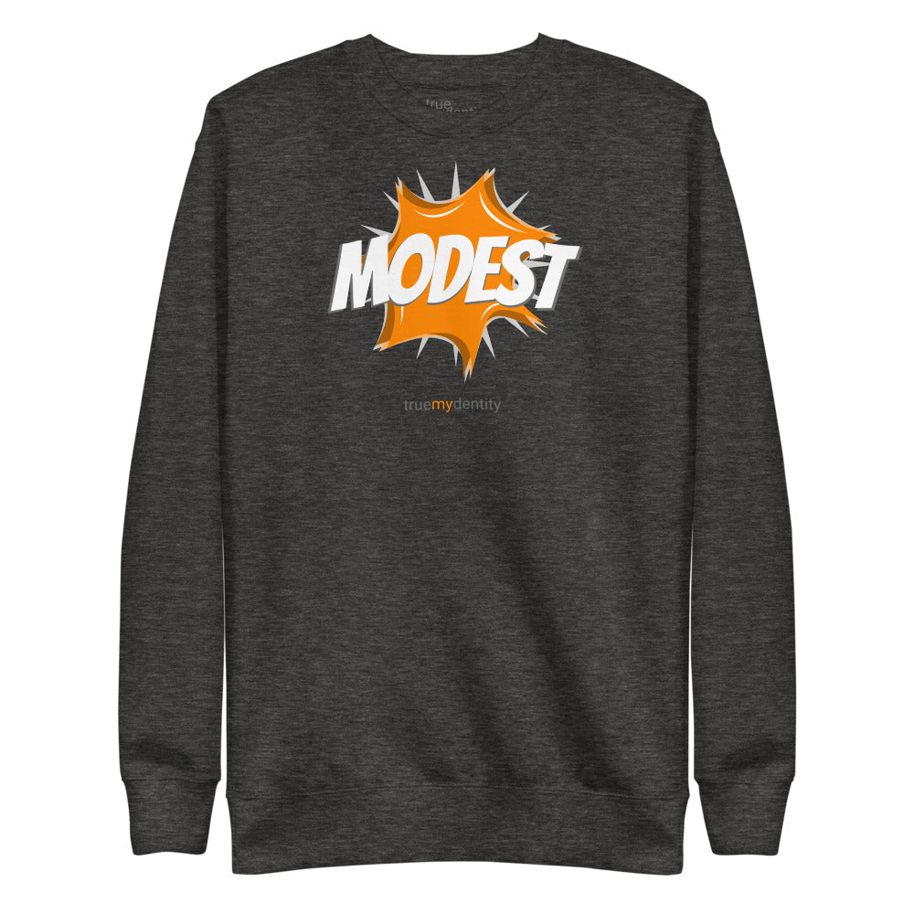 MODEST Sweatshirt Action Design | Unisex