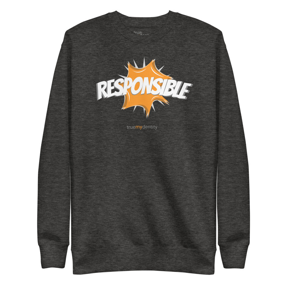 RESPONSIBLE Sweatshirt Action Design | Unisex