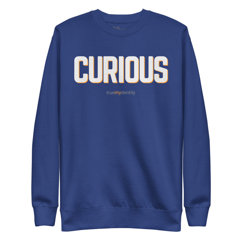 CURIOUS Sweatshirt Bold Design | Unisex