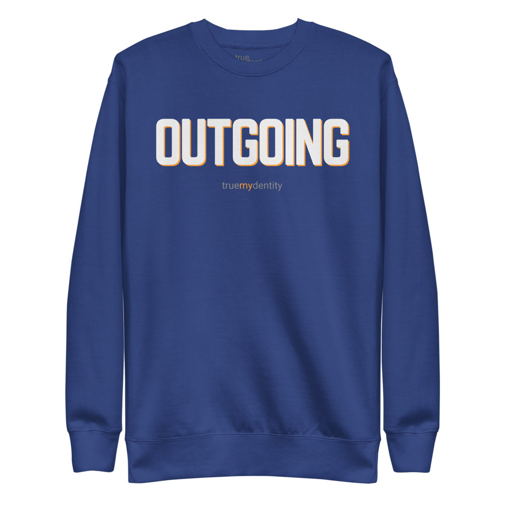 OUTGOING Sweatshirt Bold Design | Unisex
