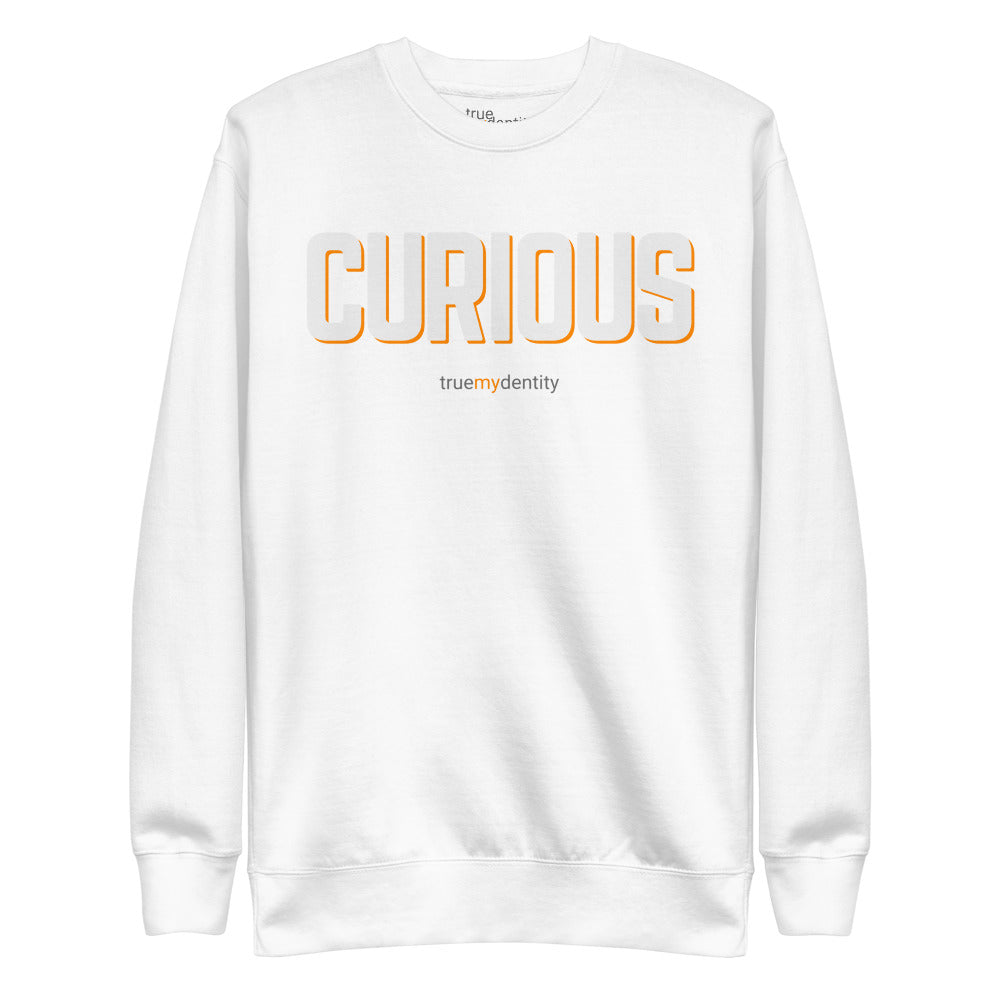 CURIOUS Sweatshirt Bold Design | Unisex