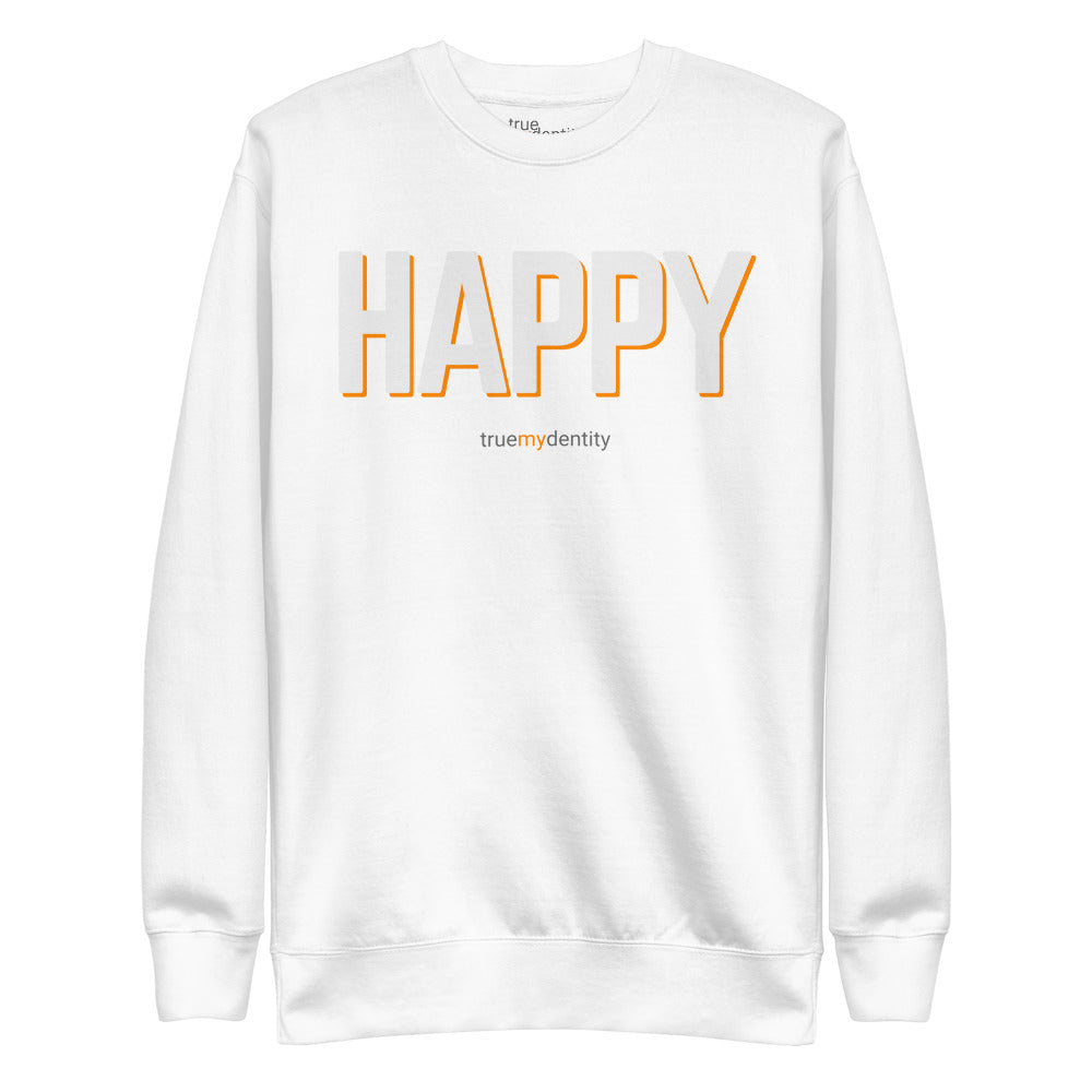 HAPPY Sweatshirt Bold Design | Unisex