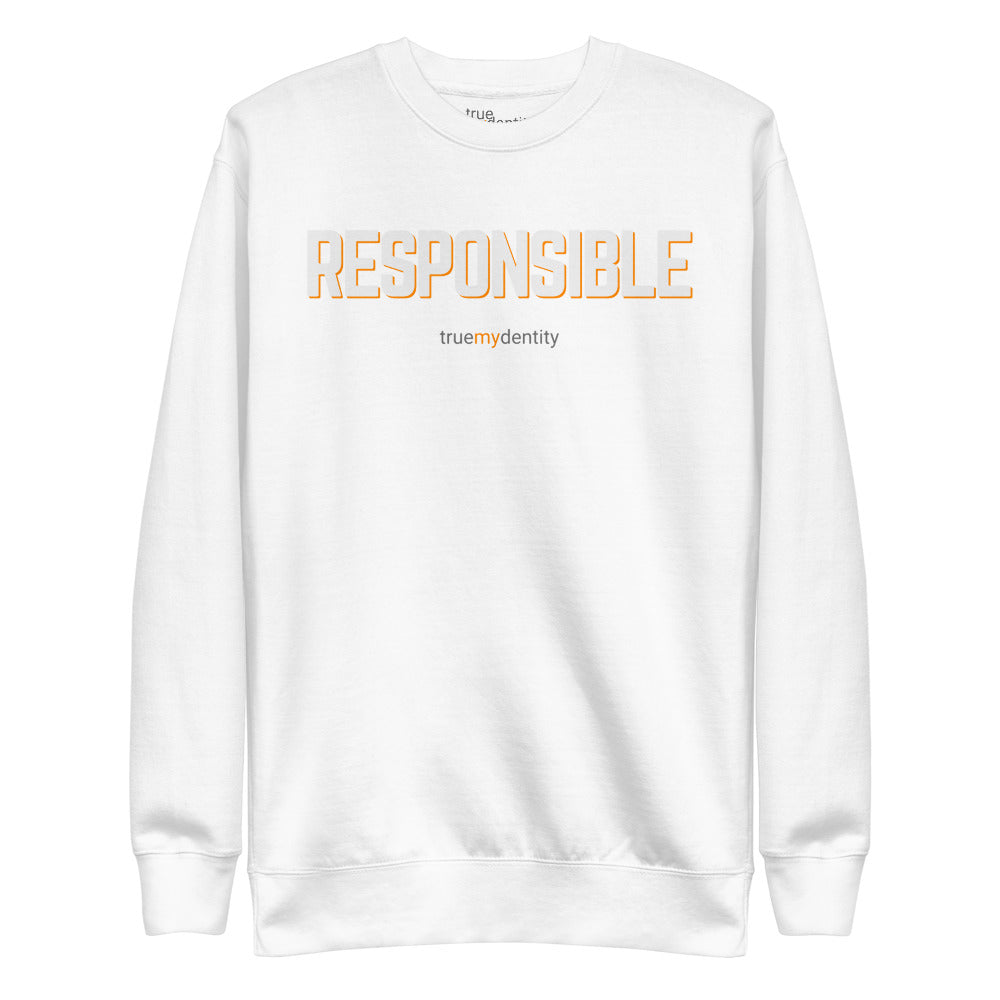 RESPONSIBLE Sweatshirt Bold Design | Unisex