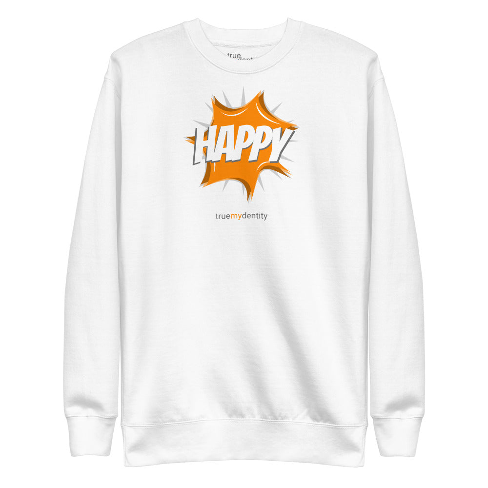 HAPPY Sweatshirt Action Design | Unisex