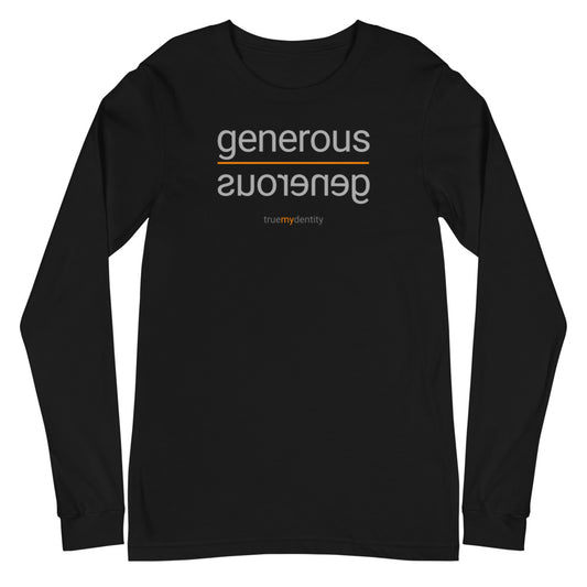 GENEROUS Long Sleeve Shirt Reflection Design | Unisex