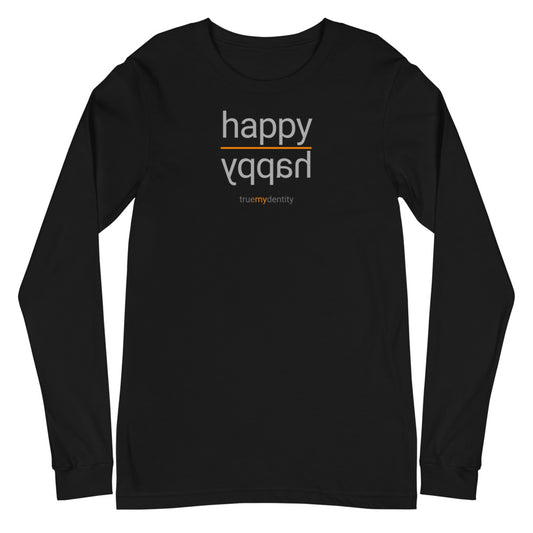 HAPPY Long Sleeve Shirt Reflection Design | Unisex