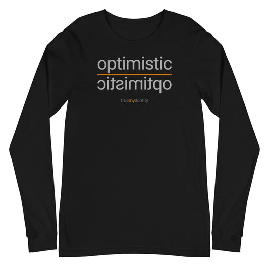 OPTIMISTIC Long Sleeve Shirt Reflection Design | Unisex
