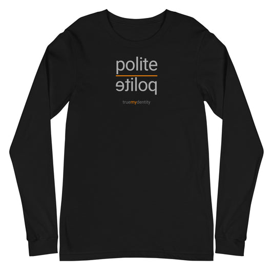 POLITE Long Sleeve Shirt Reflection Design | Unisex