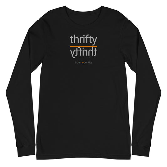 THRIFTY Long Sleeve Shirt Reflection Design | Unisex