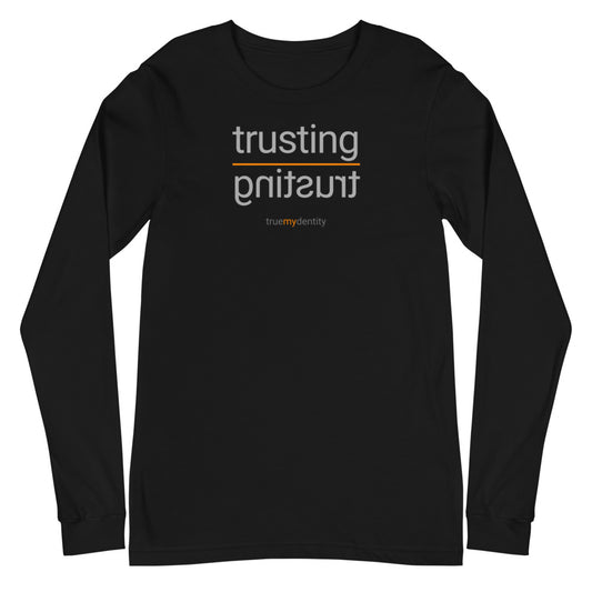 TRUSTING Long Sleeve Shirt Reflection Design | Unisex