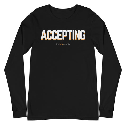 ACCEPTING Long Sleeve Shirt Bold Design | Unisex