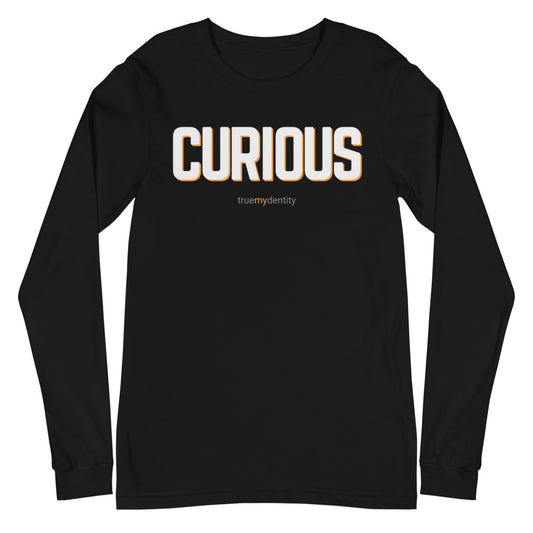 CURIOUS Long Sleeve Shirt Bold Design | Unisex