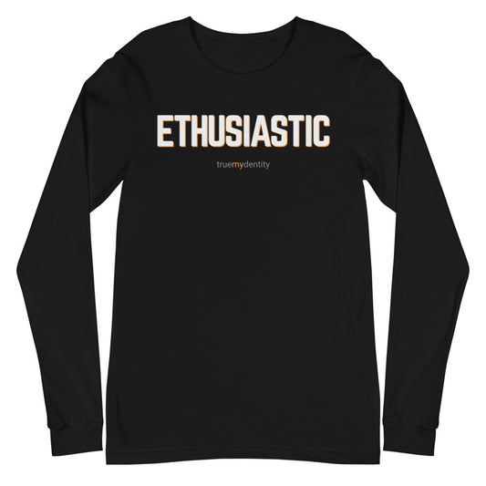 ENTHUSIASTIC Long Sleeve Shirt Bold Design | Unisex