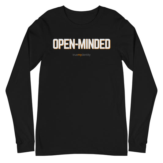 OPEN-MINDED Long Sleeve Shirt Bold Design | Unisex