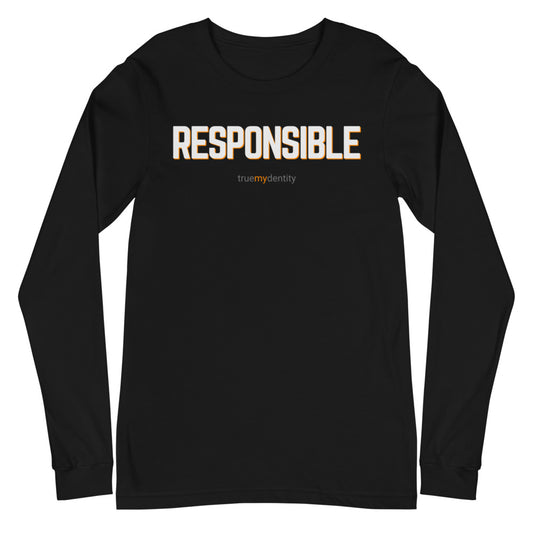 RESPONSIBLE Long Sleeve Shirt Bold Design | Unisex
