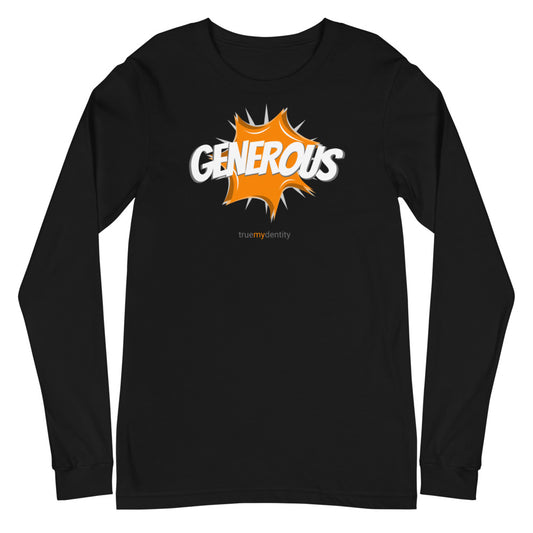 GENEROUS Long Sleeve Shirt Action Design | Unisex