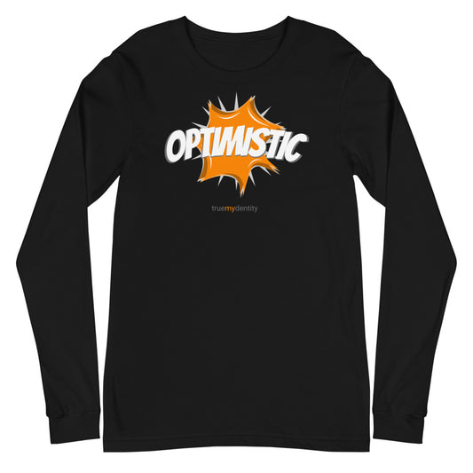 OPTIMISTIC Long Sleeve Shirt Action Design | Unisex