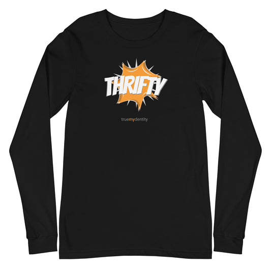 THRIFTY Long Sleeve Shirt Action Design | Unisex