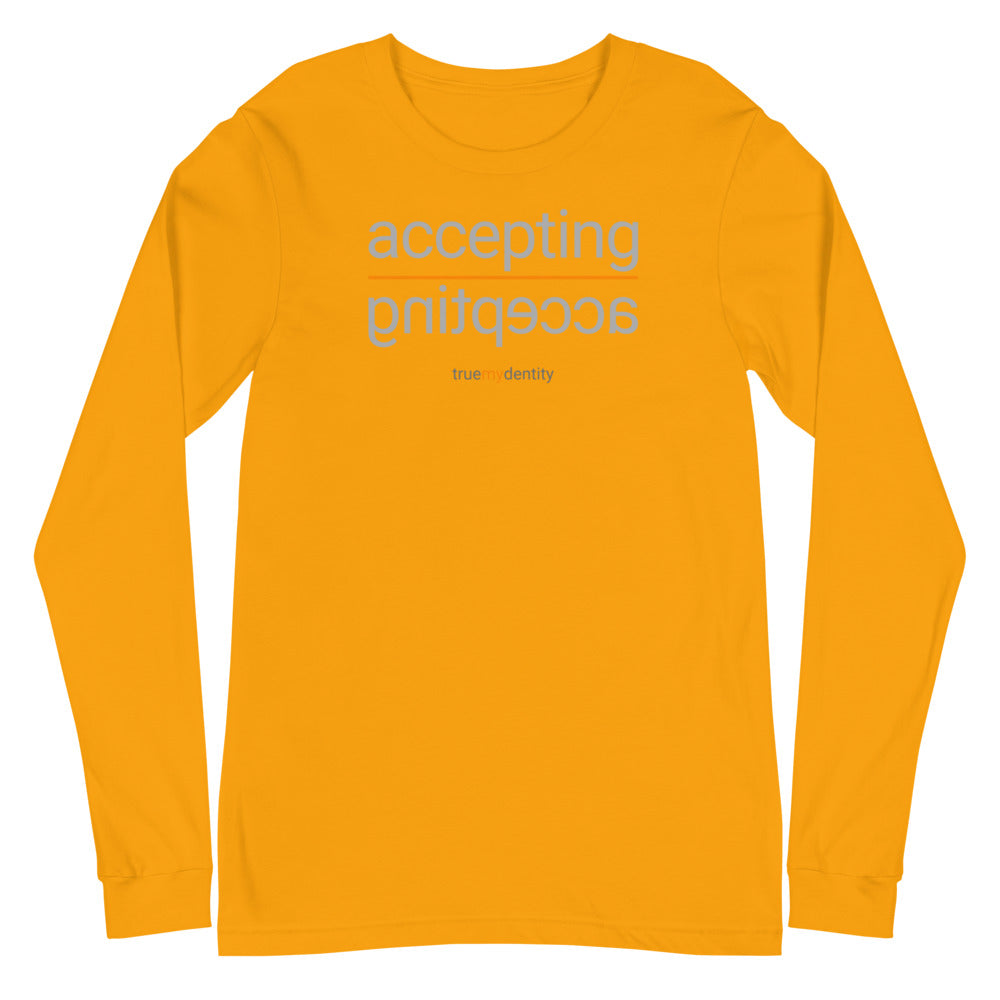ACCEPTING Long Sleeve Shirt Reflection Design | Unisex
