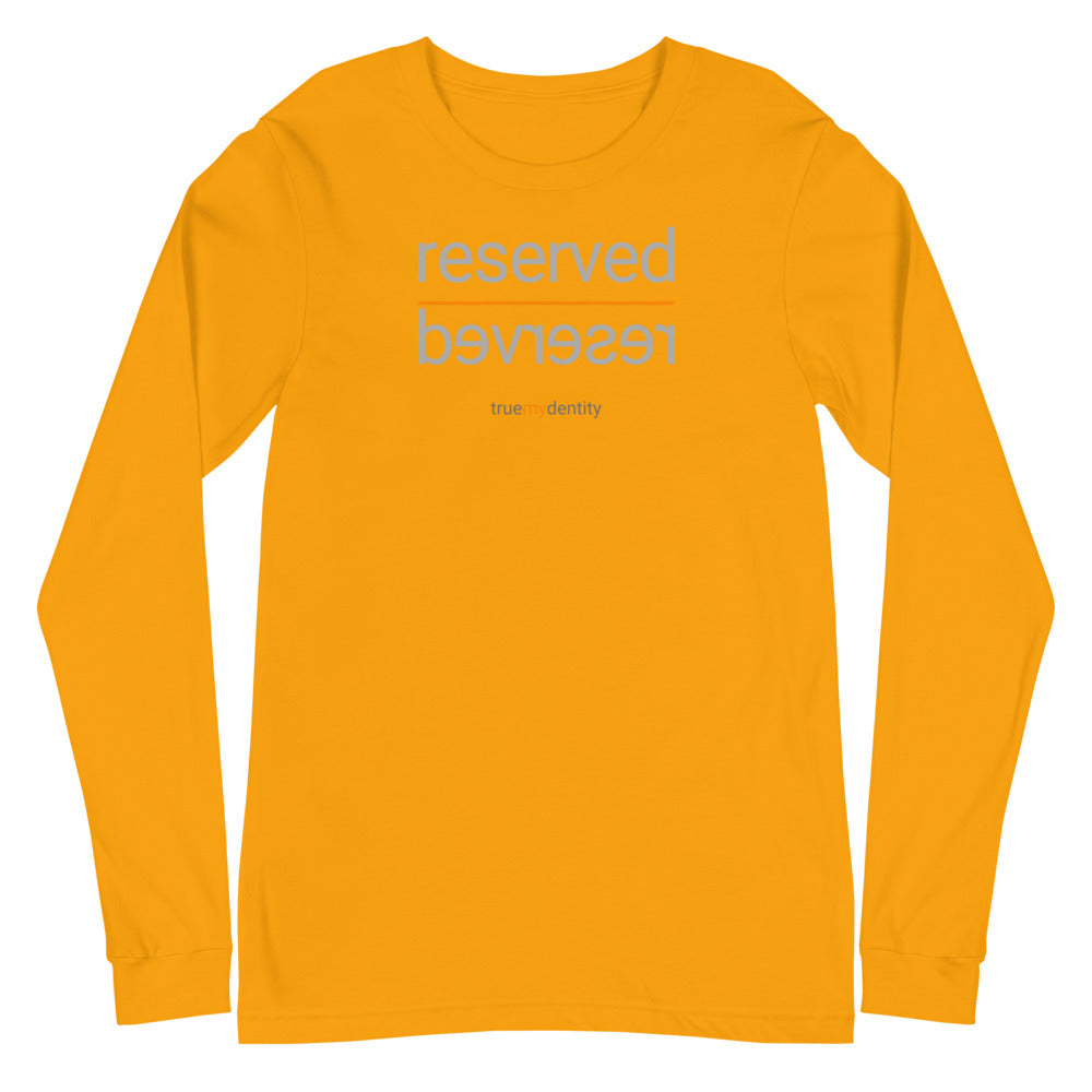RESERVED Long Sleeve Shirt Reflection Design | Unisex