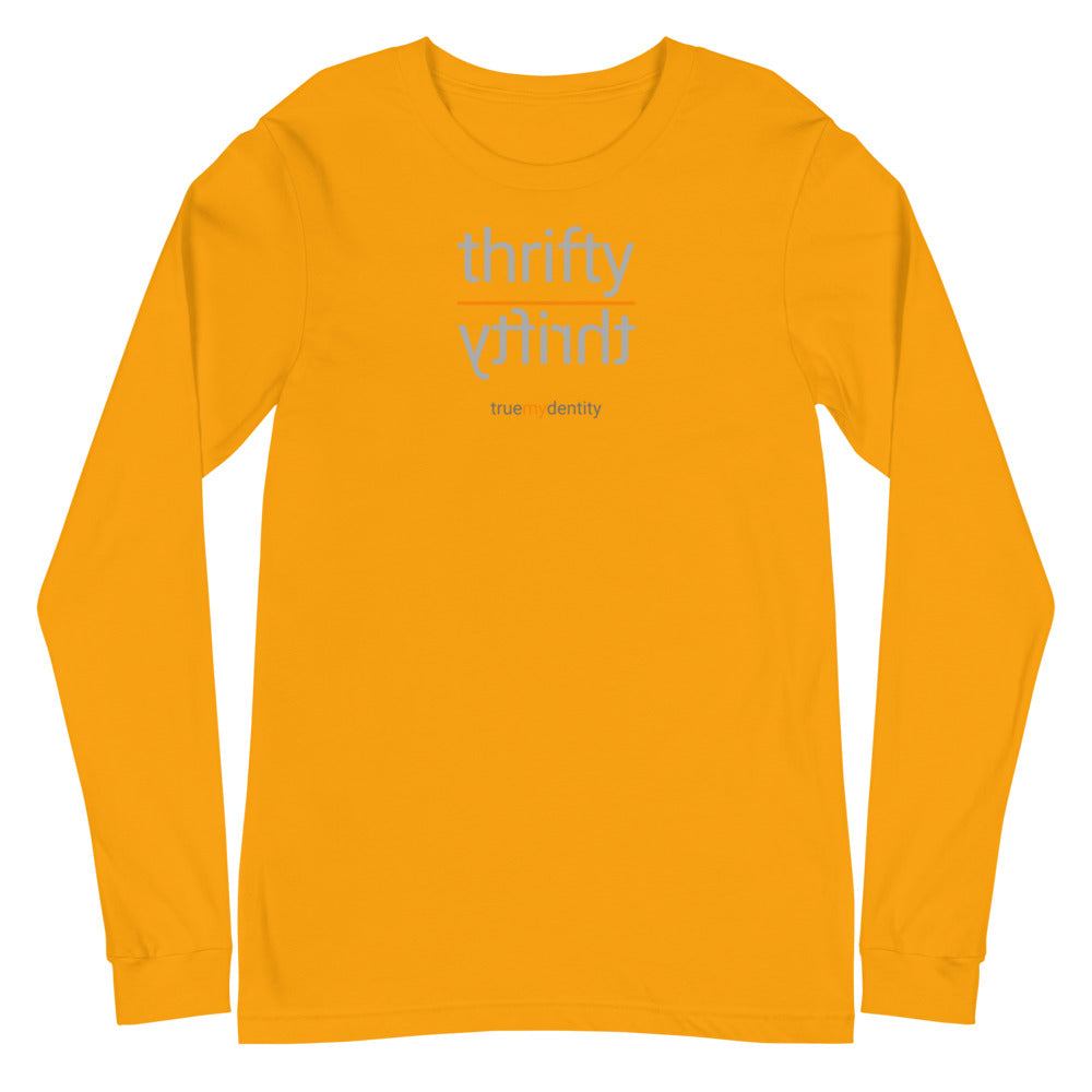 THRIFTY Long Sleeve Shirt Reflection Design | Unisex