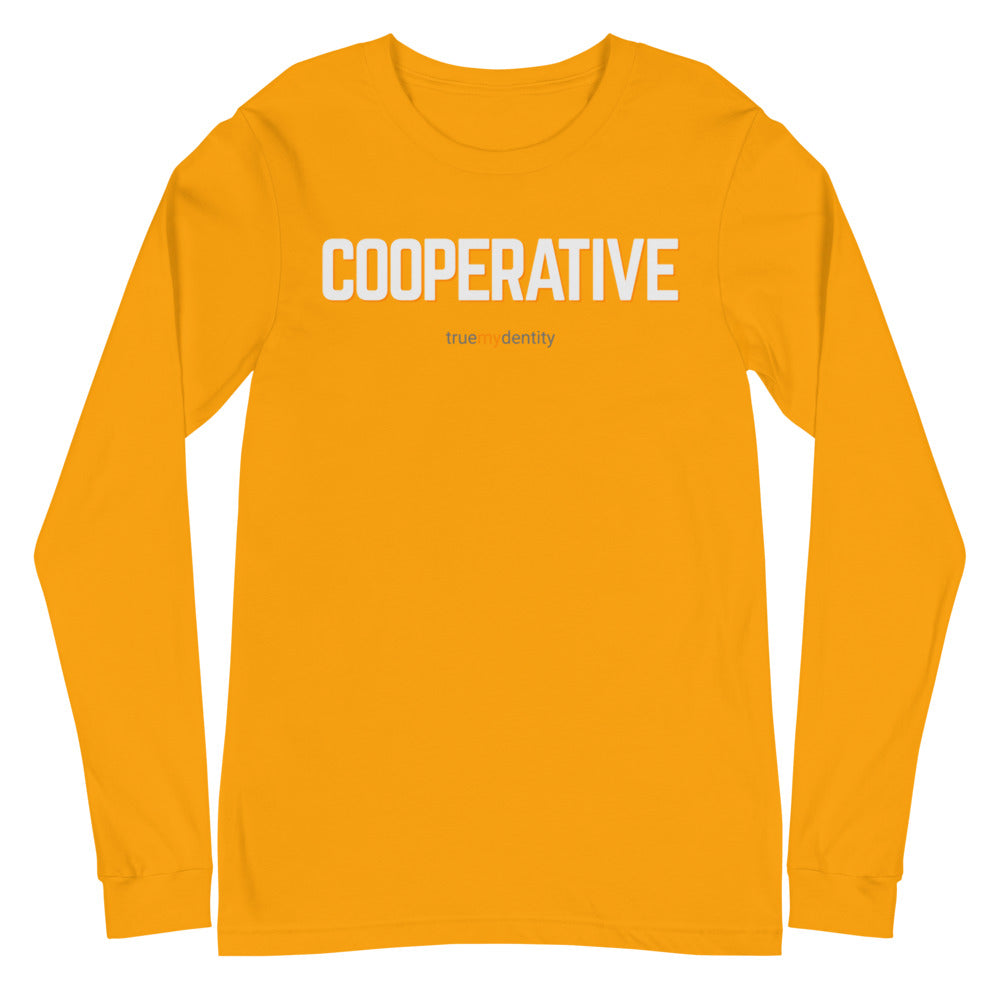 COOPERATIVE Long Sleeve Shirt Bold Design | Unisex