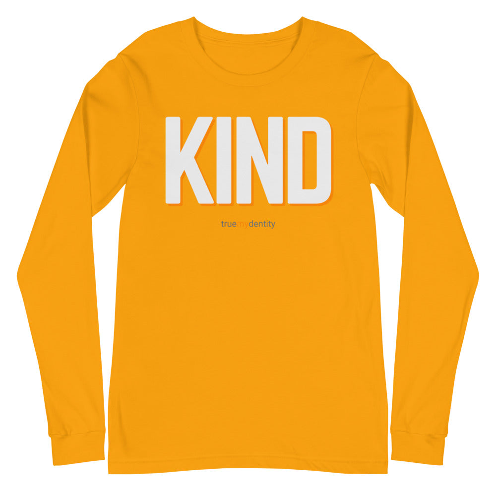 KIND Long Sleeve Shirt Bold Design | Unisex