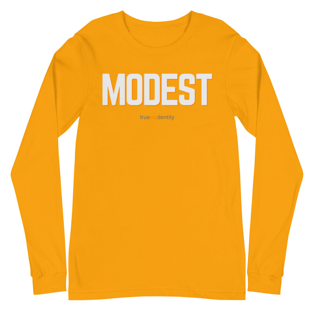 MODEST Long Sleeve Shirt Bold Design | Unisex