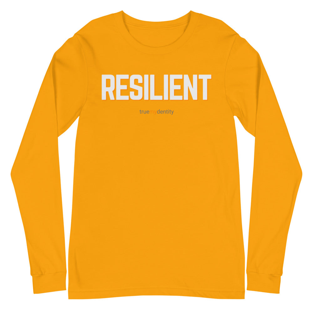 RESILIENT Long Sleeve Shirt Bold Design | Unisex