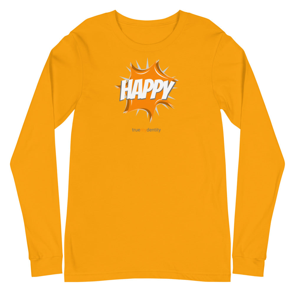 HAPPY Long Sleeve Shirt Action Design | Unisex