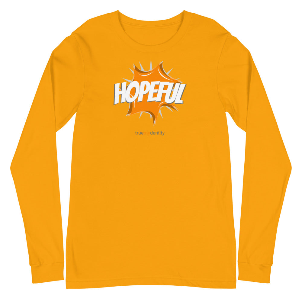 HOPEFUL Long Sleeve Shirt Action Design | Unisex