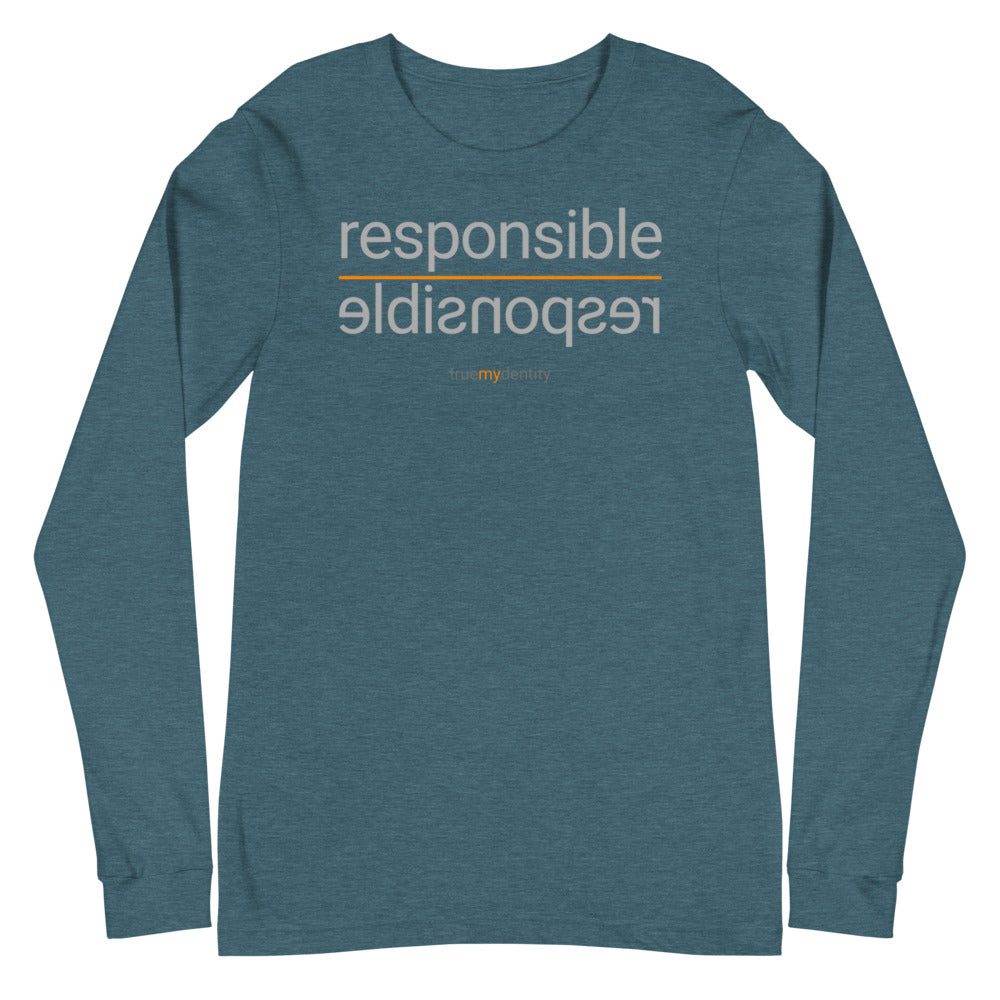 RESPONSIBLE Long Sleeve Shirt Reflection Design | Unisex