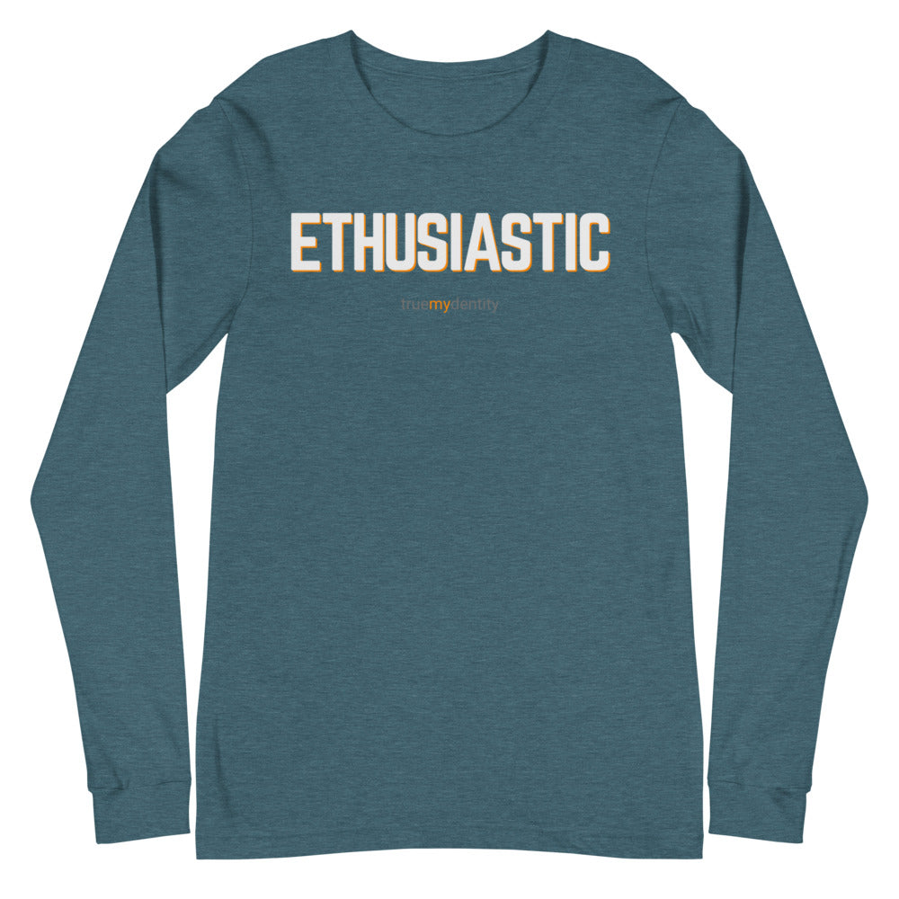 ENTHUSIASTIC Long Sleeve Shirt Bold Design | Unisex