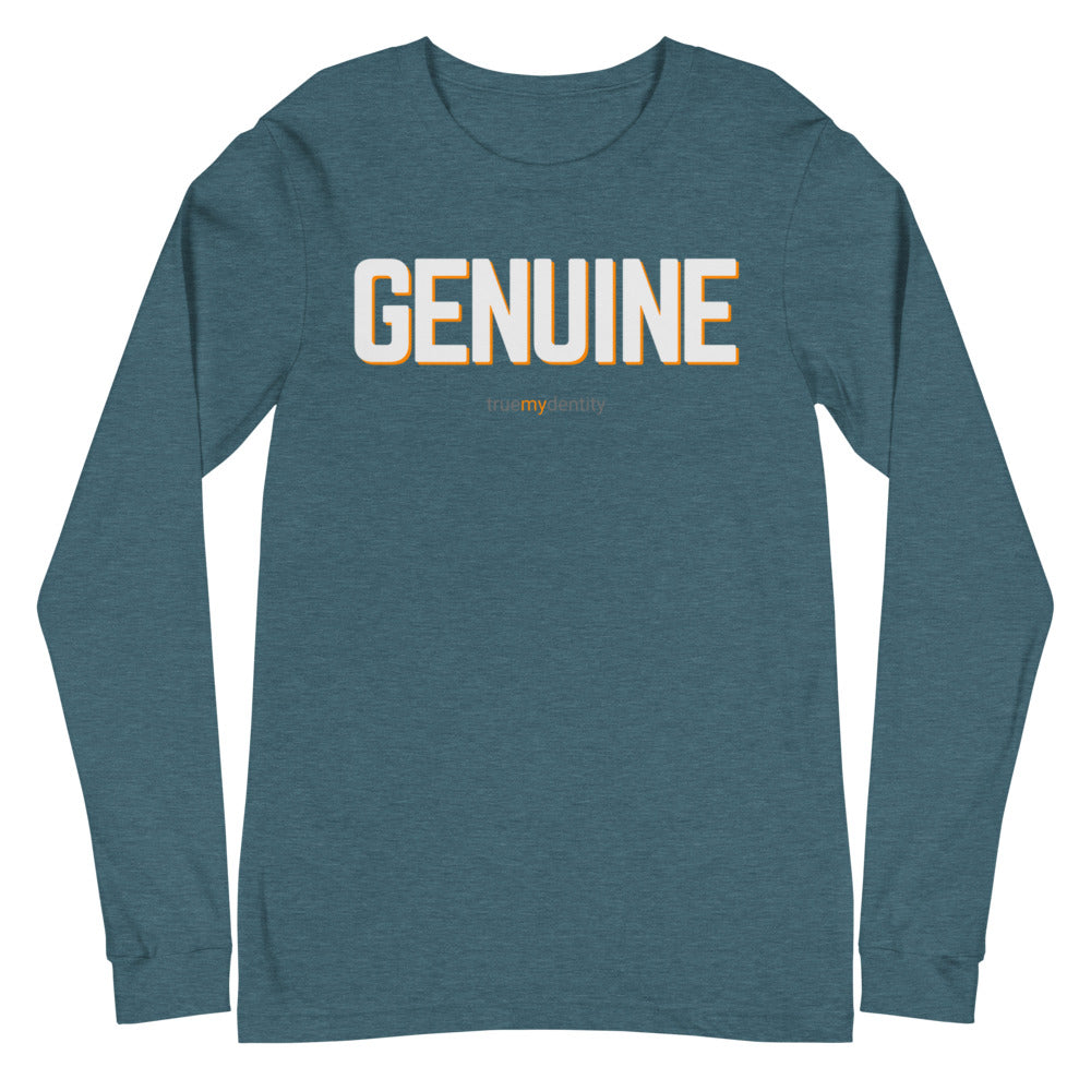 GENUINE Long Sleeve Shirt Bold Design | Unisex