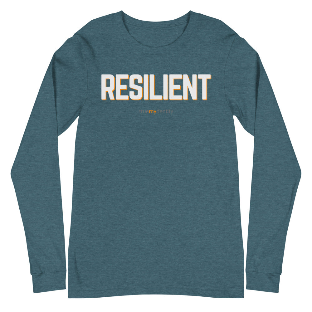 RESILIENT Long Sleeve Shirt Bold Design | Unisex