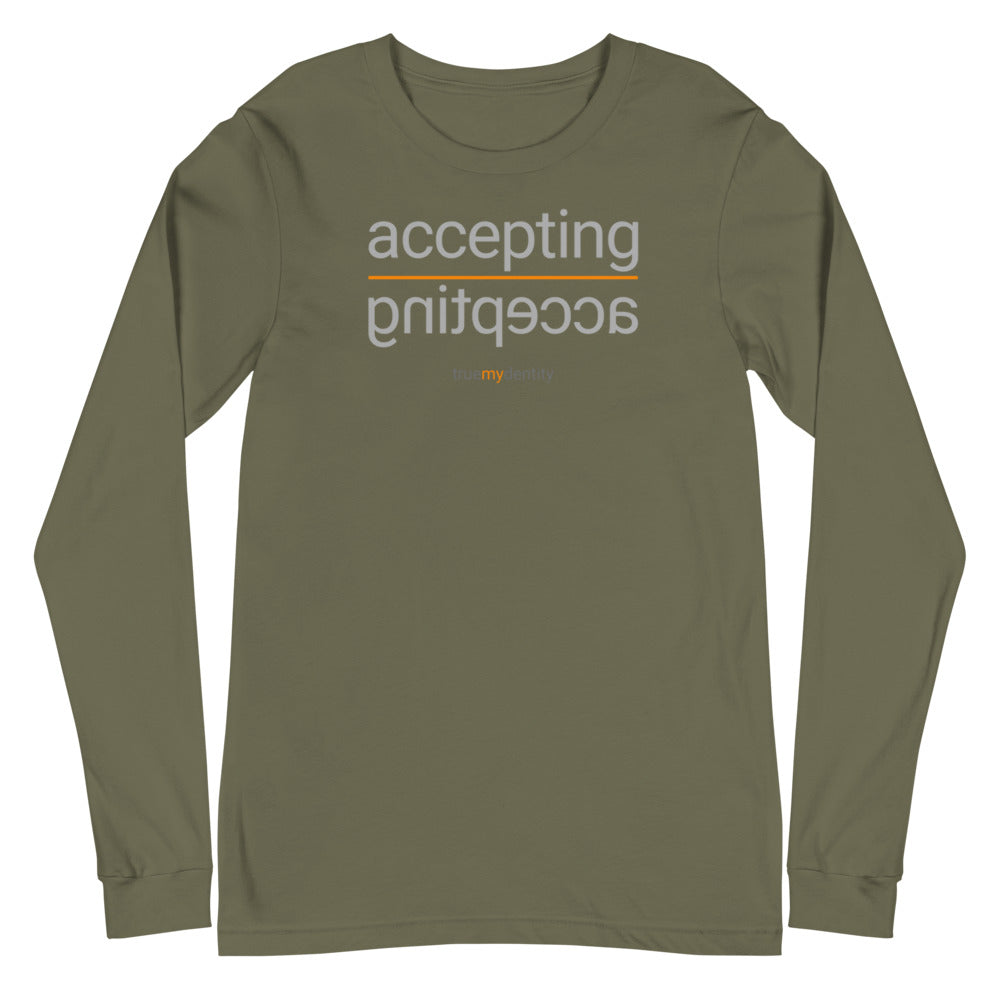ACCEPTING Long Sleeve Shirt Reflection Design | Unisex