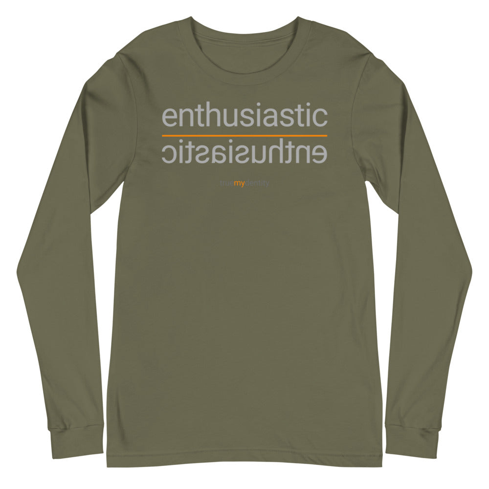 ENTHUSIASTIC Long Sleeve Shirt Reflection Design | Unisex