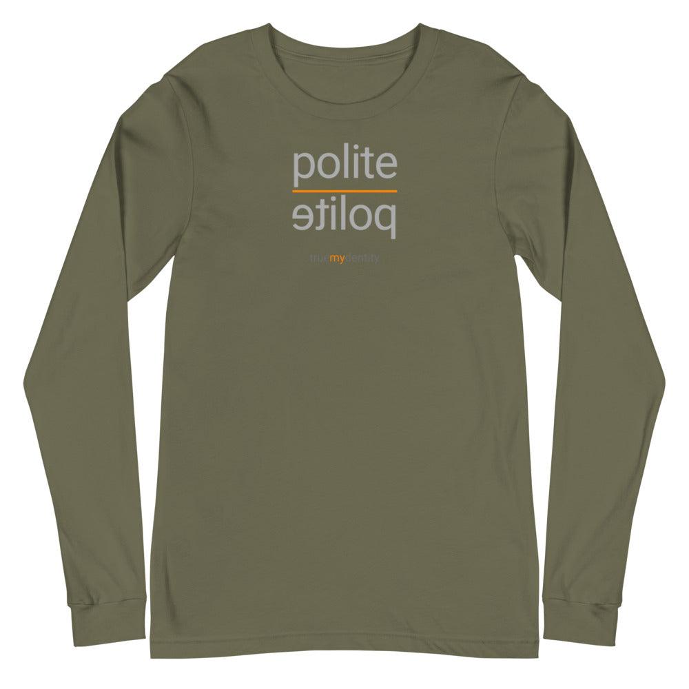 POLITE Long Sleeve Shirt Reflection Design | Unisex