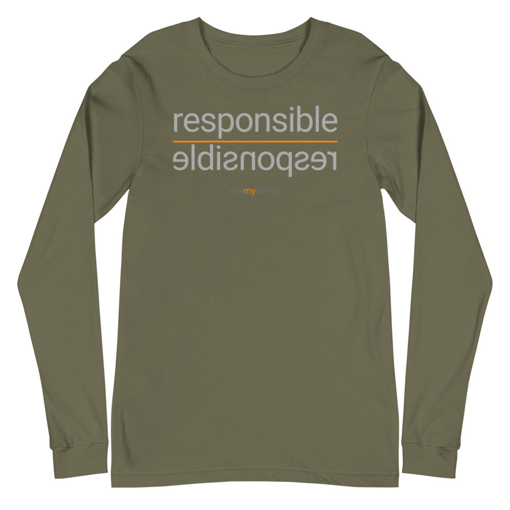 RESPONSIBLE Long Sleeve Shirt Reflection Design | Unisex
