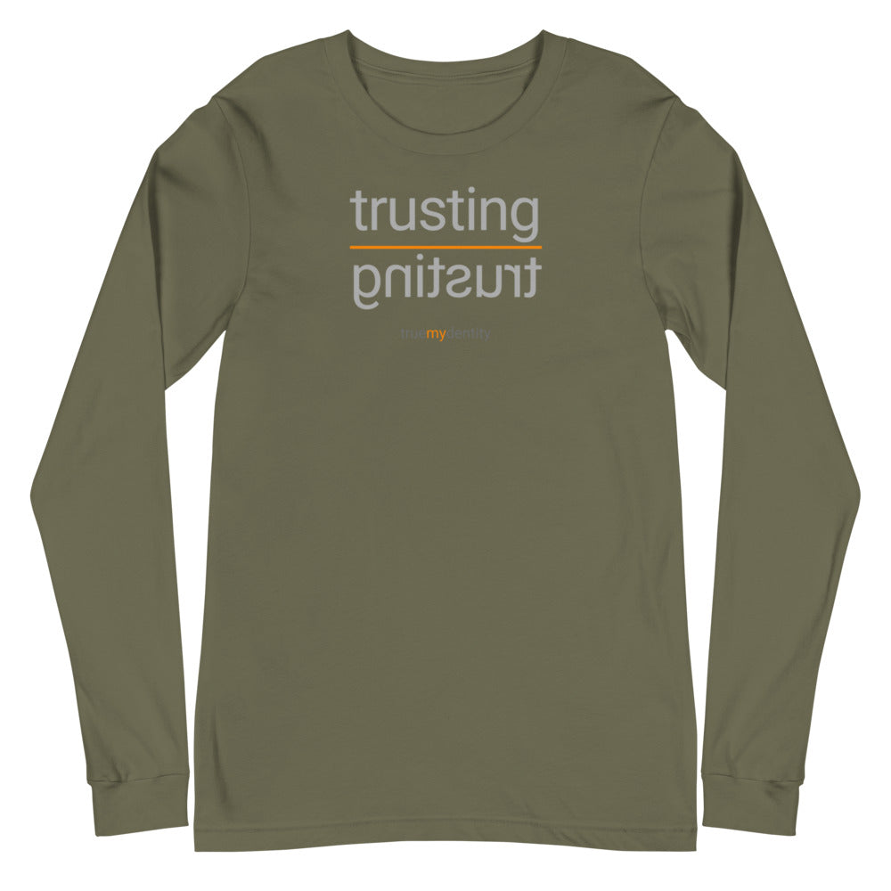 TRUSTING Long Sleeve Shirt Reflection Design | Unisex